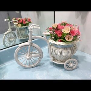 Flowers with bicycles